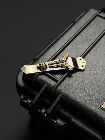 Extremely Rare Steel Flame × NDG CCKS Show Exclusive 3-Hole Clip with Copper 3D Double Model and Warrior Skull