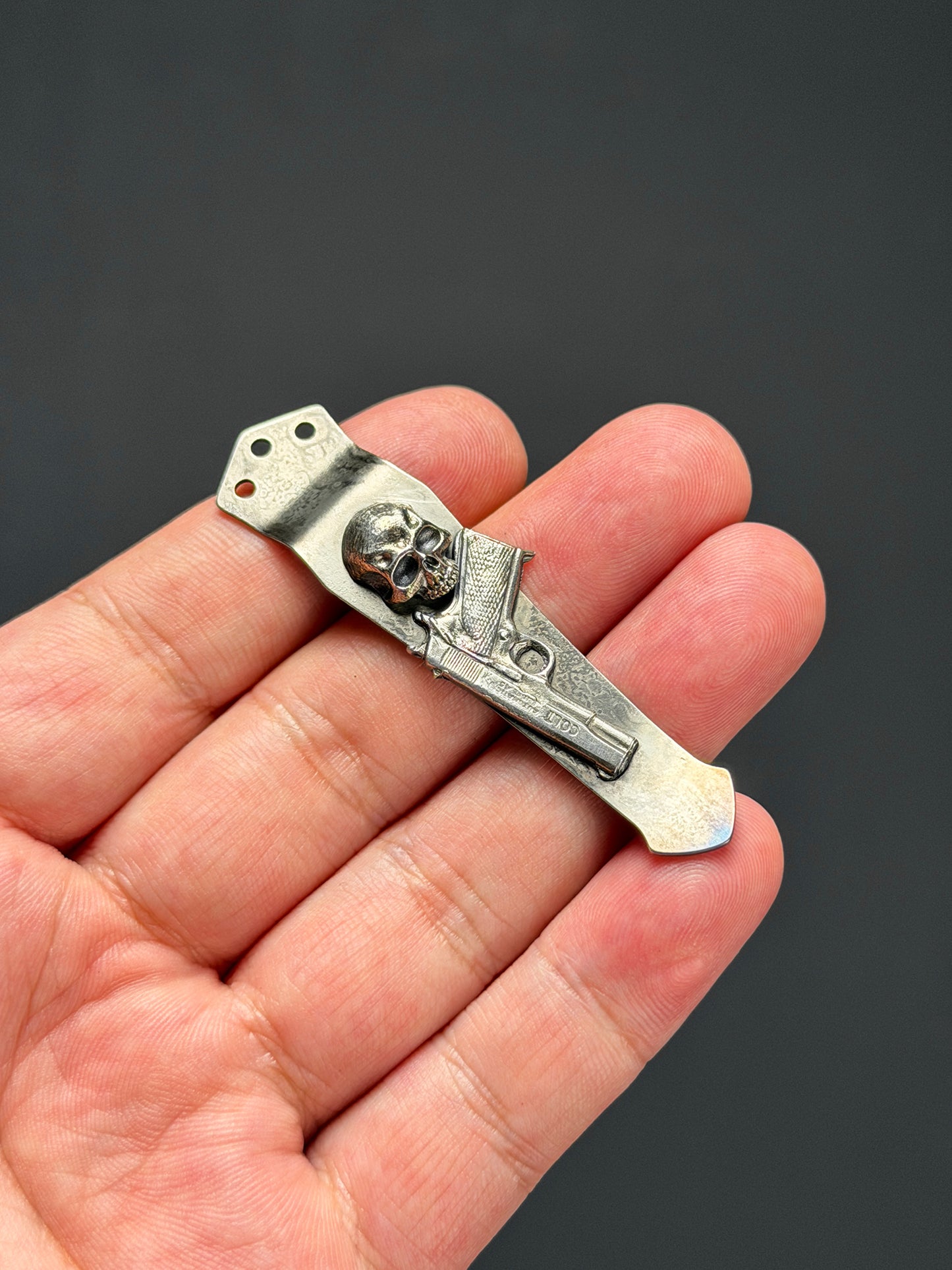 Steel Flame × NDG CCKS Show Exclusive 3-Hole Clip with Sterling Silver 3D Model and Warrior M Skull