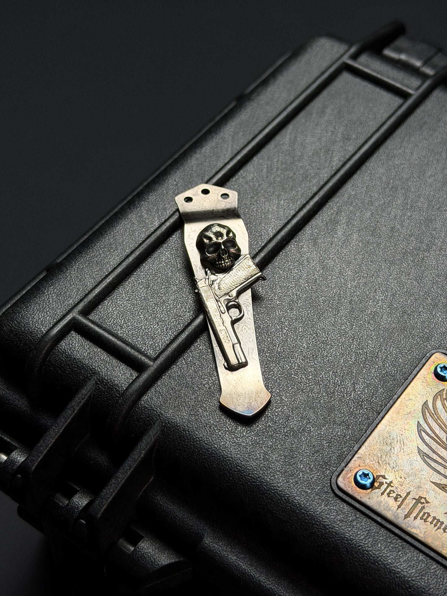 Steel Flame × NDG CCKS Show Exclusive 3-Hole Clip with Sterling Silver 3D Model and Warrior M Skull
