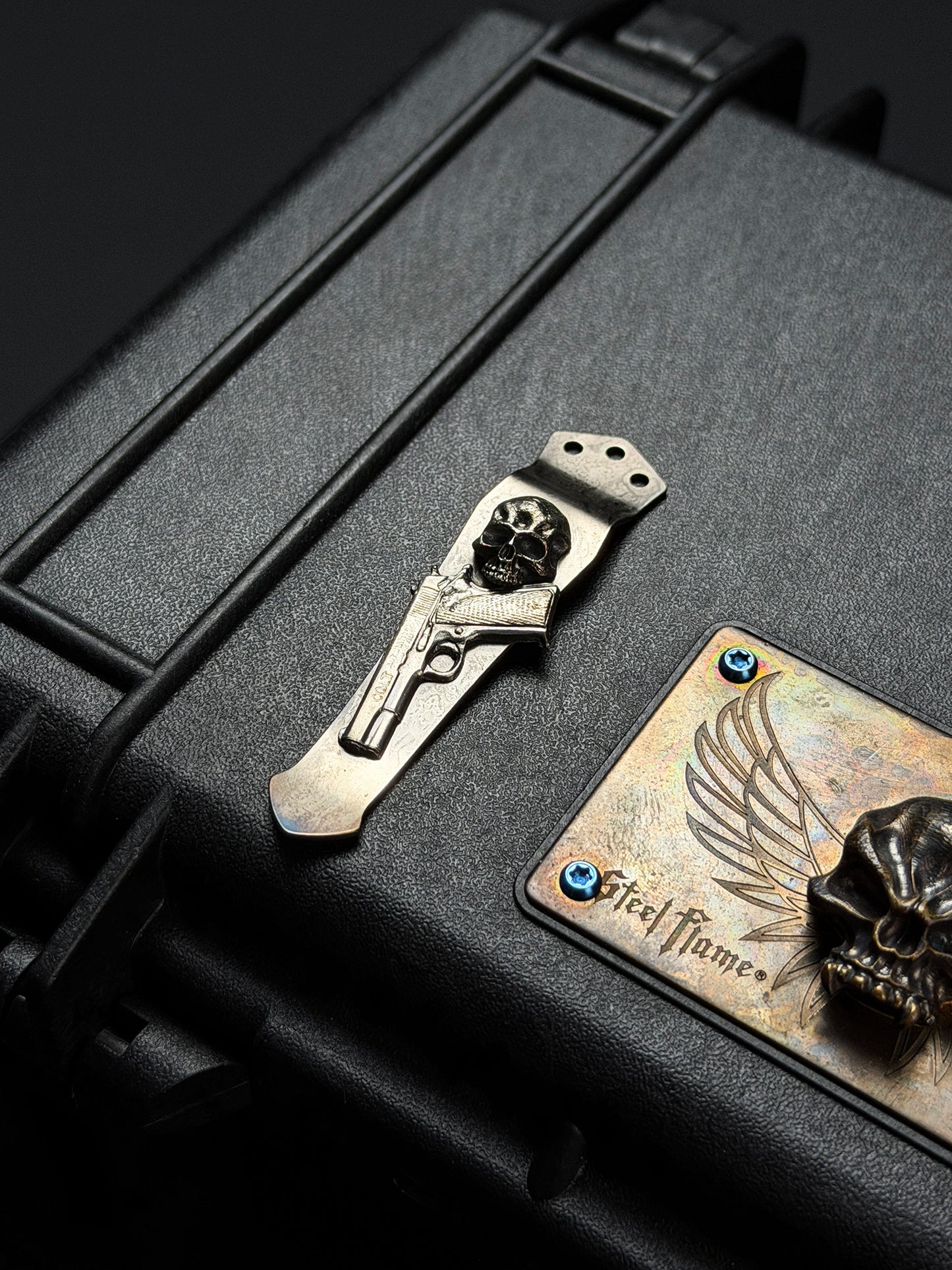 Steel Flame × NDG CCKS Show Exclusive 3-Hole Clip with Sterling Silver 3D Model and Warrior M Skull