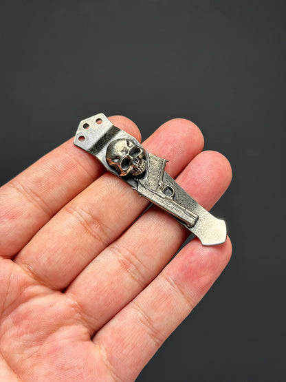 Steel Flame × NDG CCKS Show Exclusive 3-Hole Clip with Sterling Silver 3D Model and Warrior L Skull