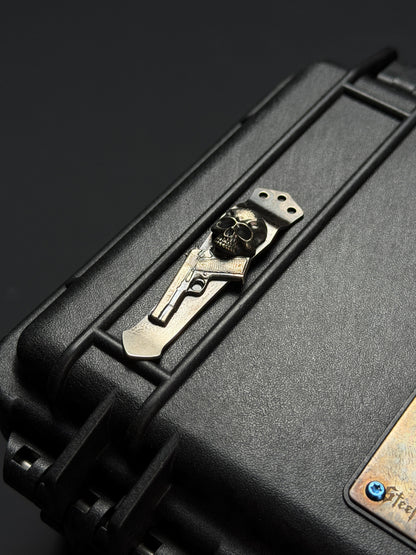 Steel Flame × NDG CCKS Show Exclusive 3-Hole Clip with Sterling Silver 3D Model and Warrior L Skull