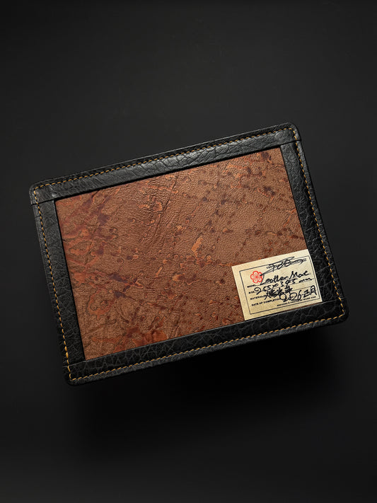 Made in Japan Wtopia Handmade Custom EDC Valet Tray
Lava Leather Inlay with Cowhide-Wrapped Edge