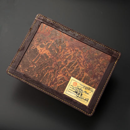 Made in Japan Wtopia Handmade Custom EDC Valet Tray
Lava Leather Inlay with Cowhide-Wrapped Edge