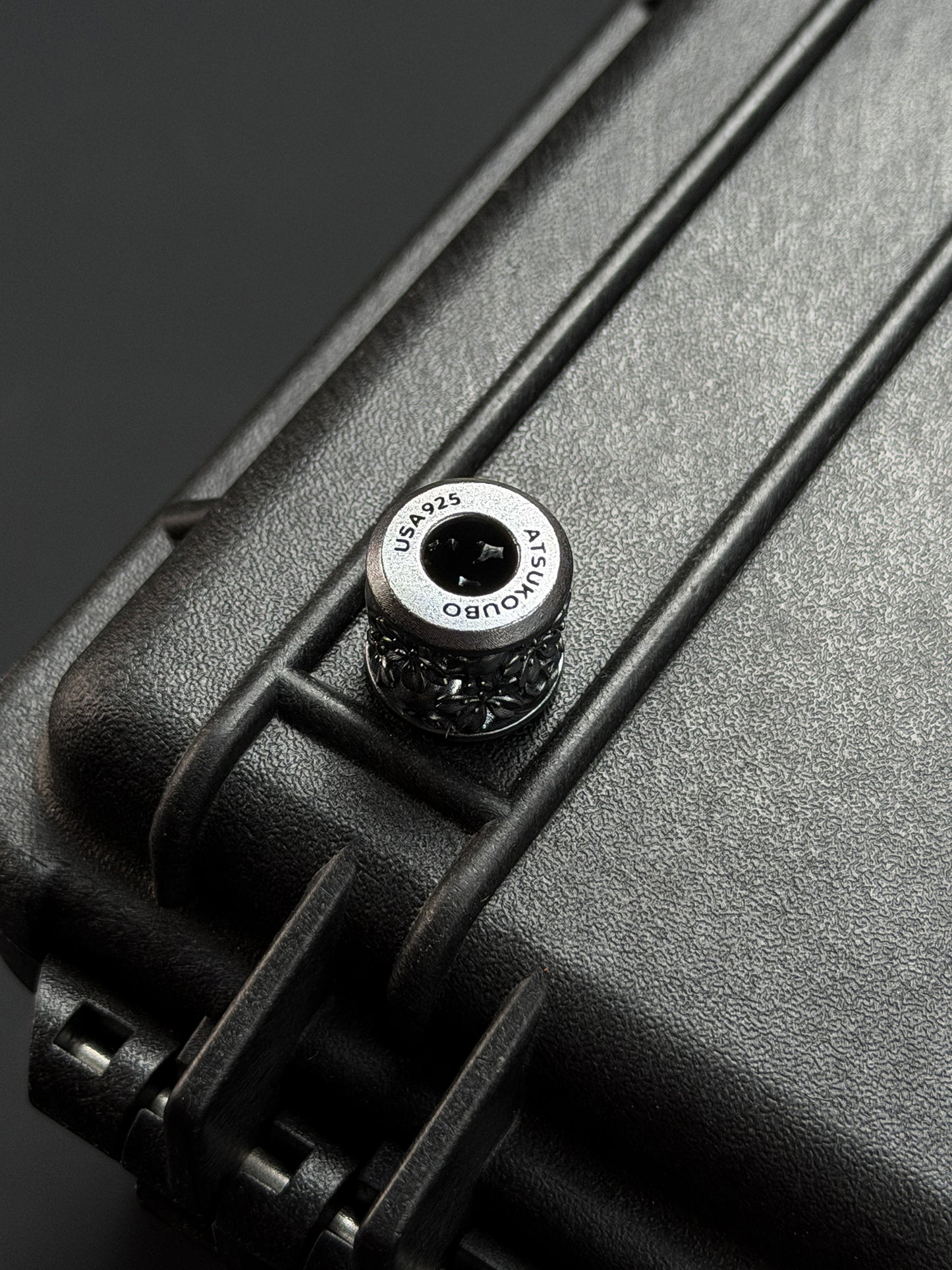 ATSUKOUBO Silver Sakura Warrior EDC Bead (Made in USA)