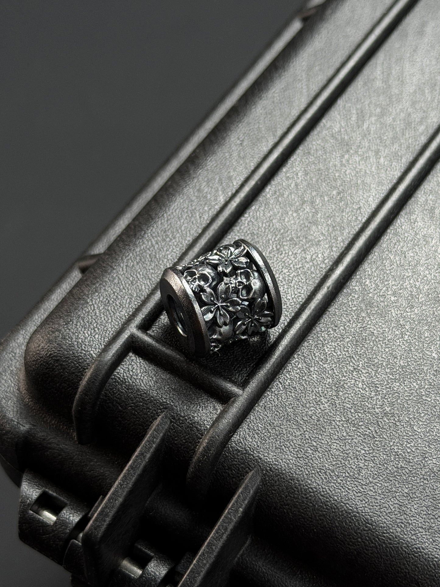 ATSUKOUBO Silver Sakura Warrior EDC Bead (Made in USA)