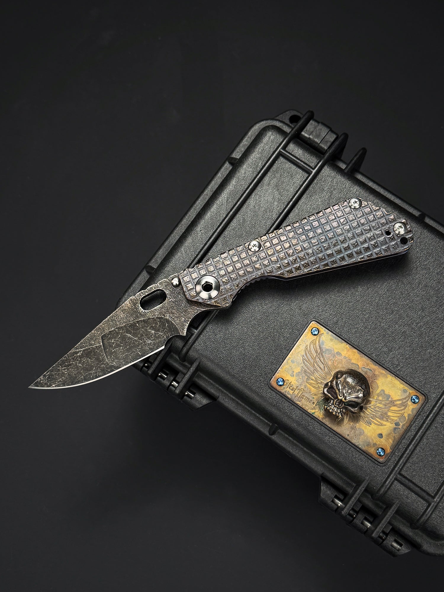 STRIDER 美品 Lava-Carved One-Off | Strider Knives × Monkey Collab – Mike Signed