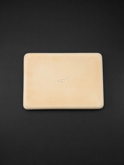 Etsurin Designed Rare Leather EDC Handmade Tray – Moon Ash Lizard Leather