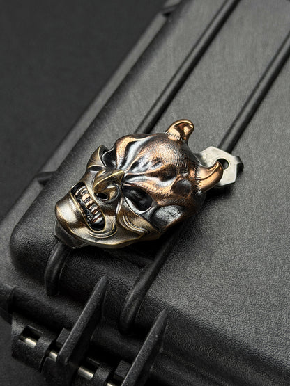 Rare Steel Flame x Starlingear x Strider Knives XXXL Hannya Mask Pocket Clip
