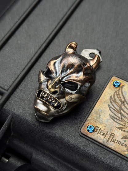 Rare Steel Flame x Starlingear x Strider Knives XXXL Hannya Mask Pocket Clip