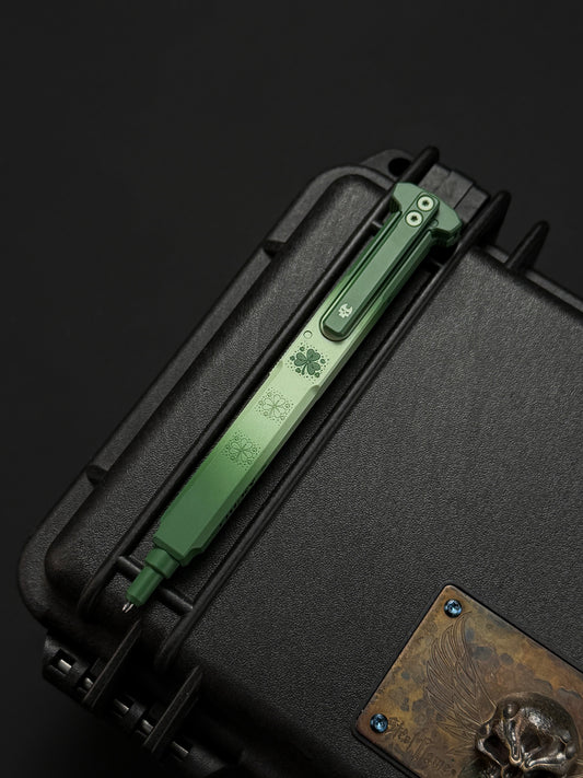 TacticalGeek Lucky Clover Actuator 12 Titanium Tactical Pen