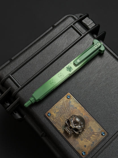 TacticalGeek Lucky Clover Actuator 12 Titanium Tactical Pen