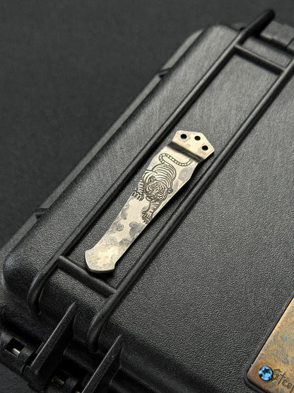 STEEL FLAME 3-Hole 2D Tiger Pocket Clip