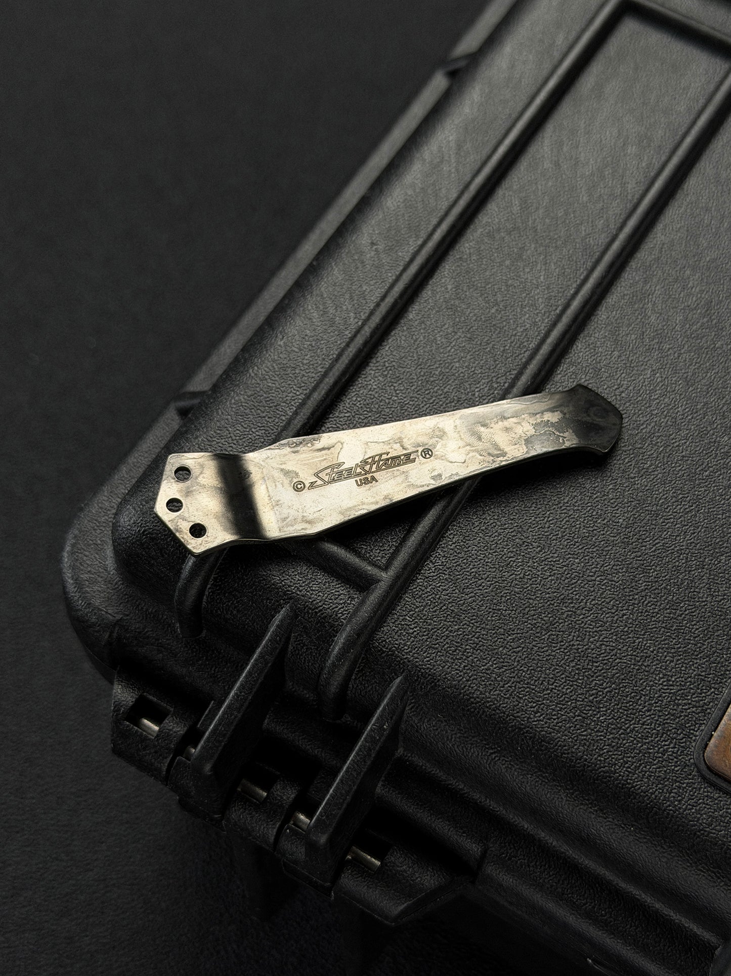 STEEL FLAME 3-Hole 2D Tiger Pocket Clip