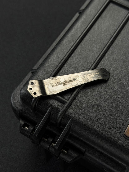 STEEL FLAME 3-Hole 2D Tiger Pocket Clip