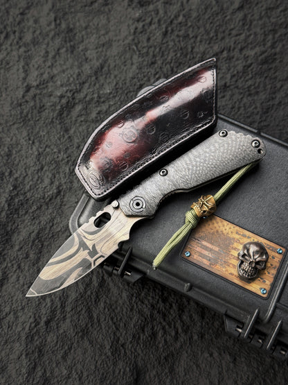 Rare Old-School Strider knives × Starlingear Limited-Edition Kamikaze SnG | Carbon Fiber & Titanium Folder