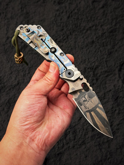 Rare Old-School Strider knives × Starlingear Limited-Edition Kamikaze SnG | Carbon Fiber & Titanium Folder