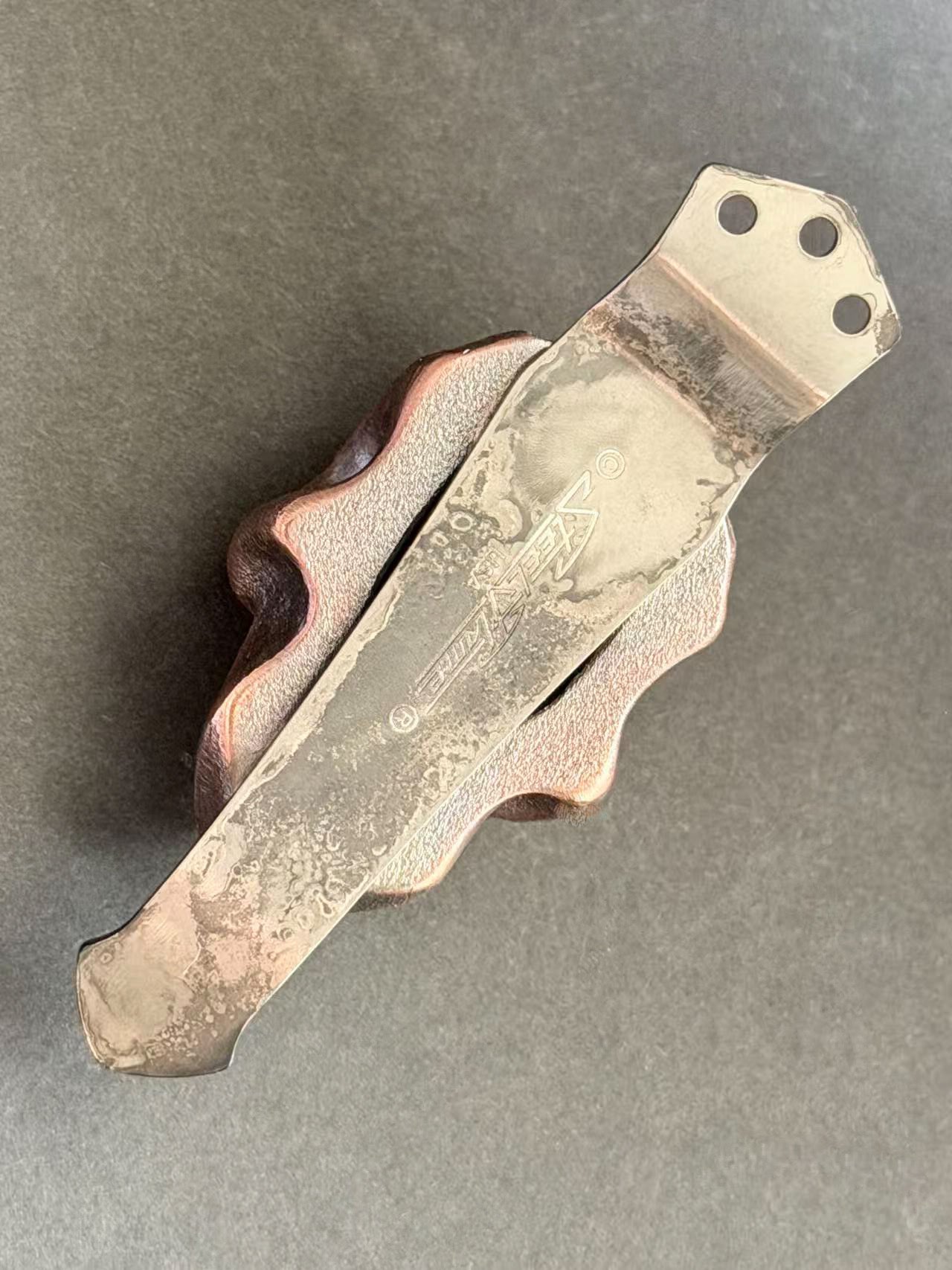 Steel Flame
Rare Copper XXXL Dark Skull Red Eye 3-Hole Clip
