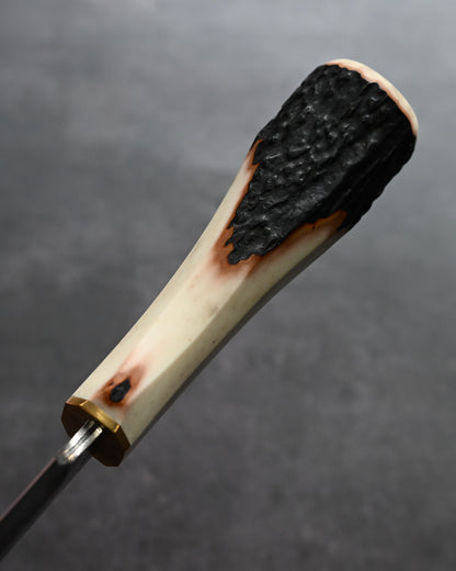 Sunizumi Knives “Little Brown” Full Custom Outdoor Bunka Knife Ginsan Damascus (#5)