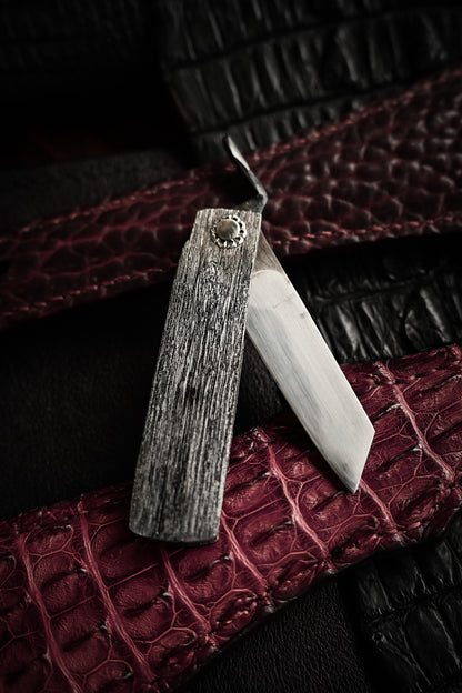 Japan Made Masayuki Tashiro S703 One-Off Aogami Fat-Mamori EDC Custom Folding Knife
