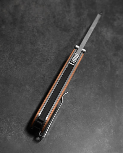 NUKNIVES T33 マルチファンクション折りたたみスクリュードライバー – レッドカッパー（純銅）ハンドル［EDCポーチ付属］