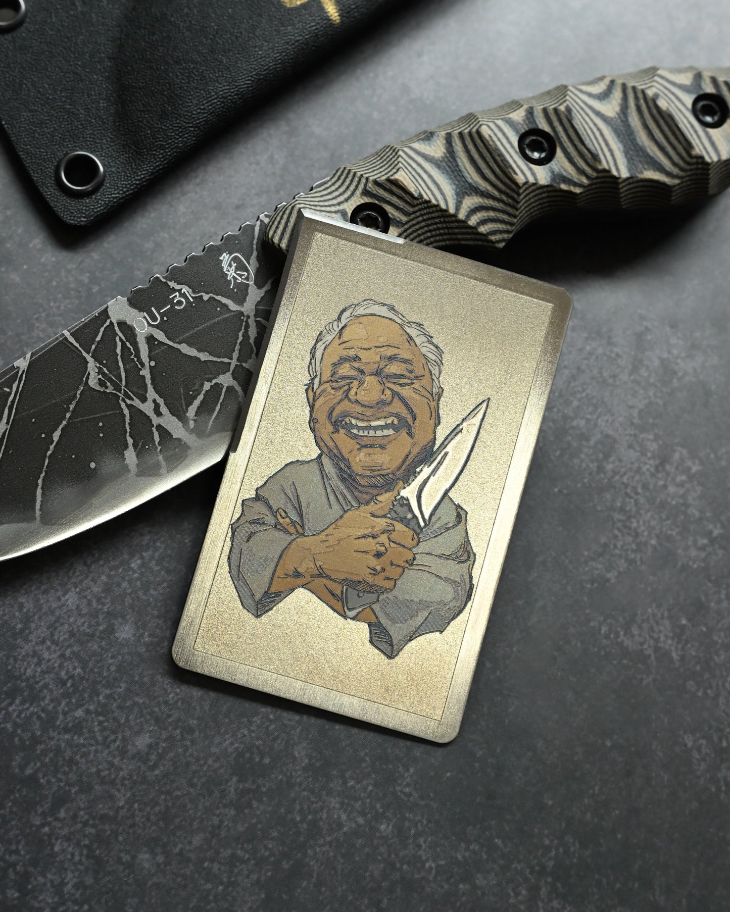 Kiku knives  Mummert Knives Titanium Card Knife Limited Collaboration