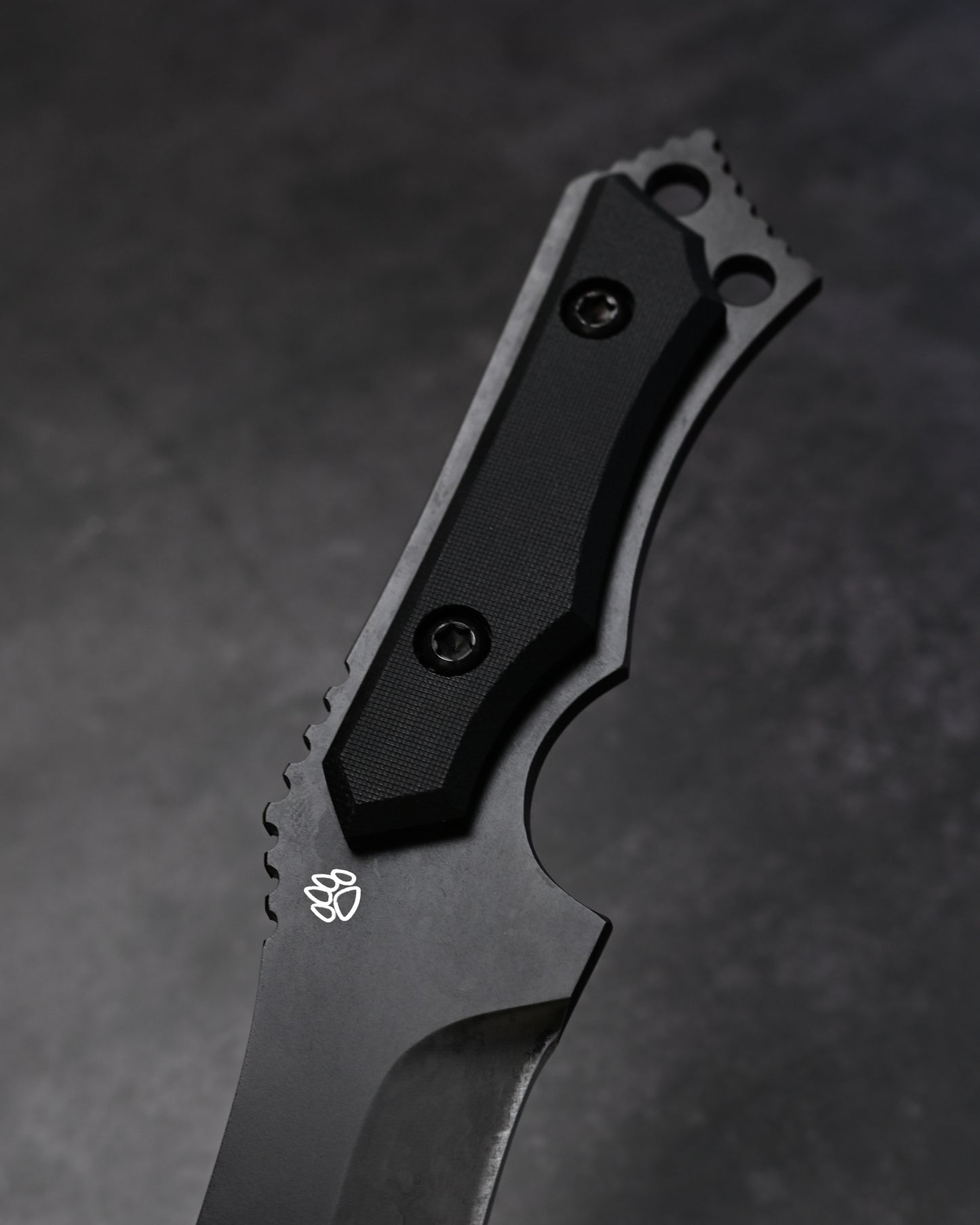 Black-One Japanese Fixed Blade Knife by Kiku knives (Masayuki Matsuda) Aogami Super Black G10