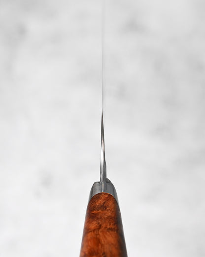 Japan Made Hiroshi Saito Handmade SG2 Damascus Chef Knife｜Karin Wood Handle｜Hand-Polished Blade