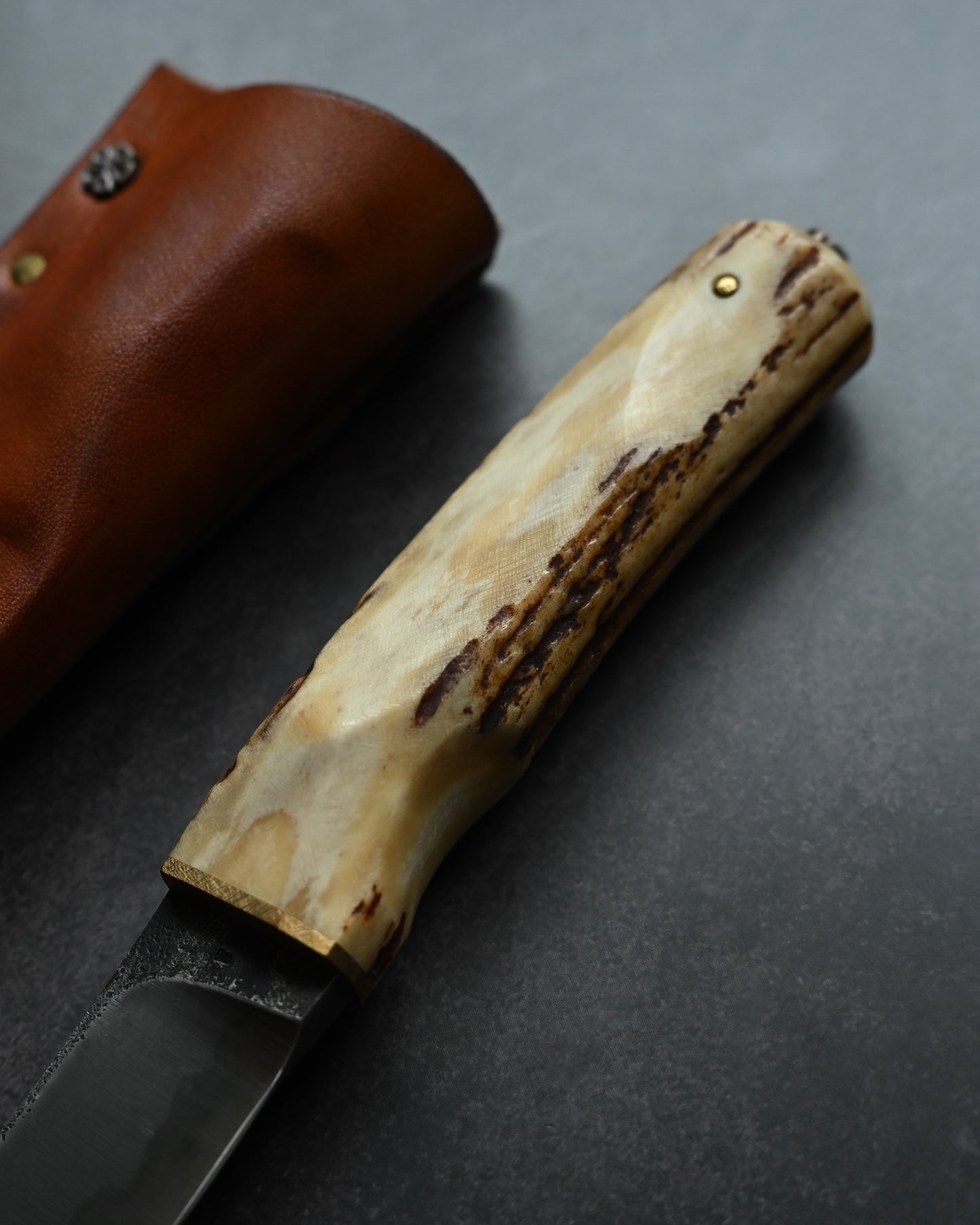 Wtopia Hunting Knife (Semi Skinner) – K990 Hamon Handmade Knife, Made in Japan