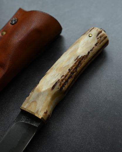 Wtopia Hunting Knife (Semi Skinner) – K990 Hamon Handmade Knife, Made in Japan