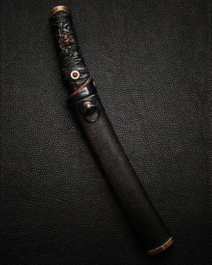 Yukio Nibu – One-Off Custom Knife No. R8-7 Reclaimed Japanese Sword Fragment Carbon Steel