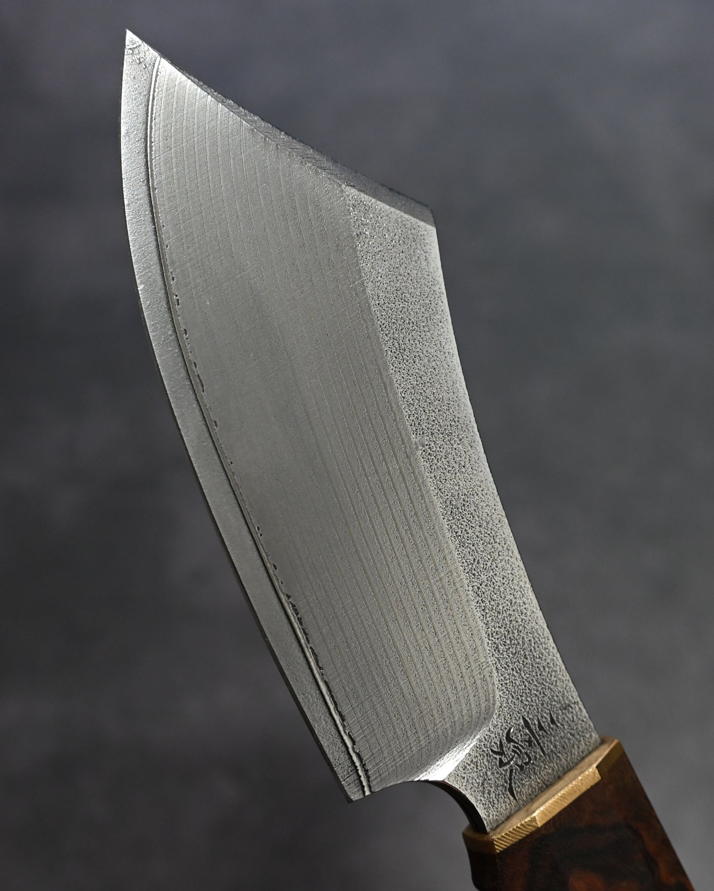 Sunizumi Knives “Little Brown” Full Custom Outdoor Bunka Knife SPG2 Damascus (#6)