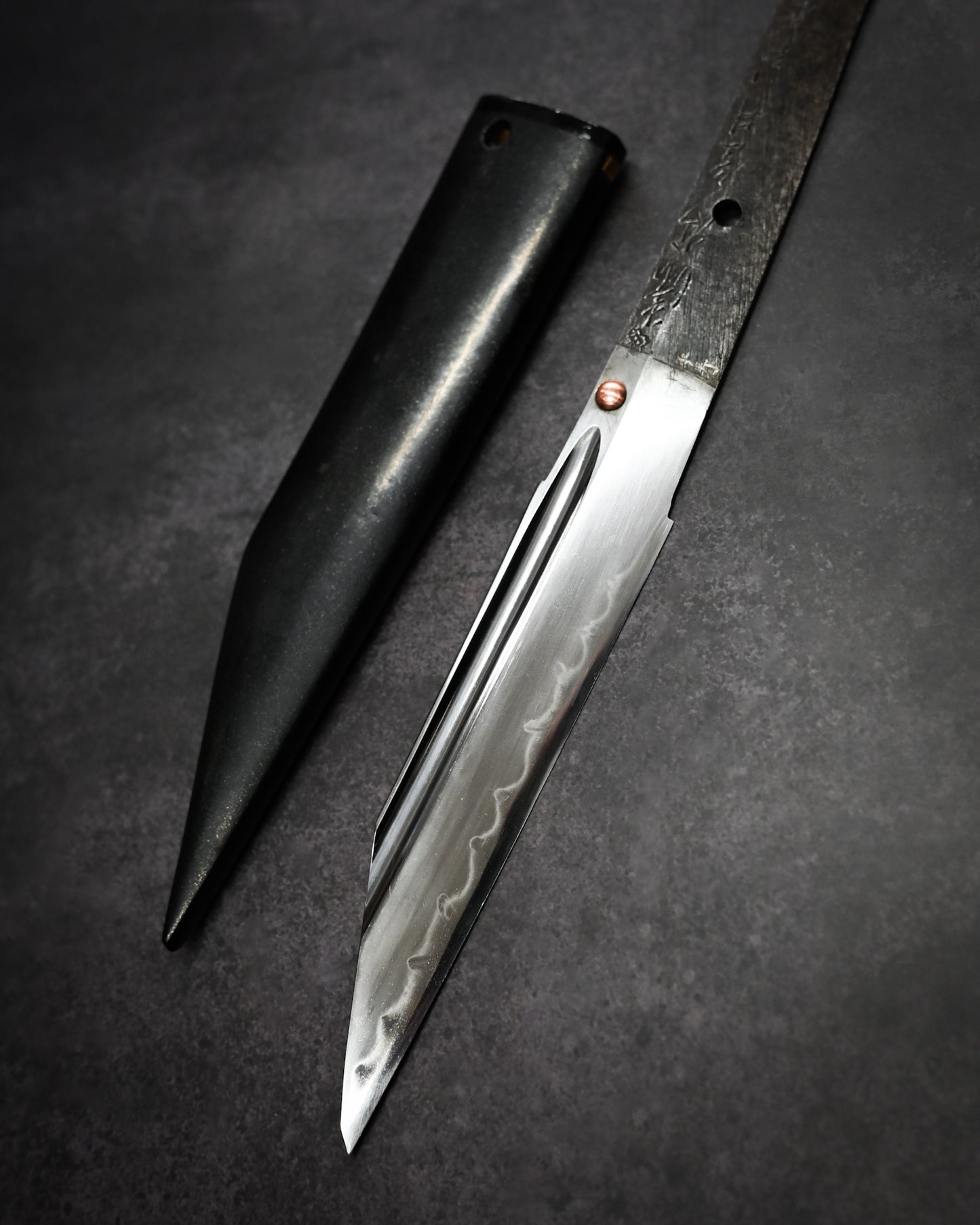 Yukio Nibu – One-Off Custom Knife R8-14 Reclaimed Seki Military Sword Fragment