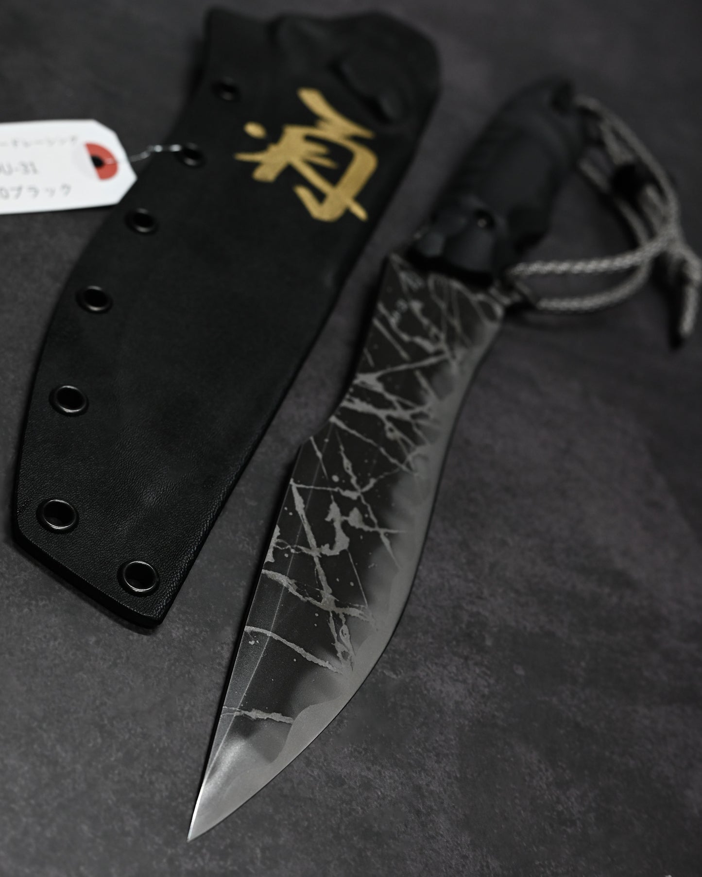 Kikuknives Kiku Matsuda Custom Knife
“Bastard Blade Racing” Outdoor Knife – OU-31 Steel