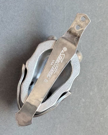 Steel Flame XXXL Hannya Skull Pen Clip – 925 Silver with Bronze 45A Mask