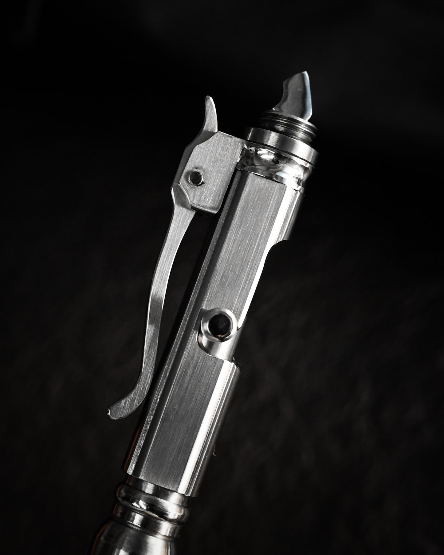 Hidetoshi Nakayama Custom Stainless Steel Bolt-Action Tactical Pen Knife