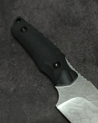 極稀少｜琵琶湖特別モデル｜松田菊男「湖風」｜14C28N アウトドア直刀｜G10ハンドル