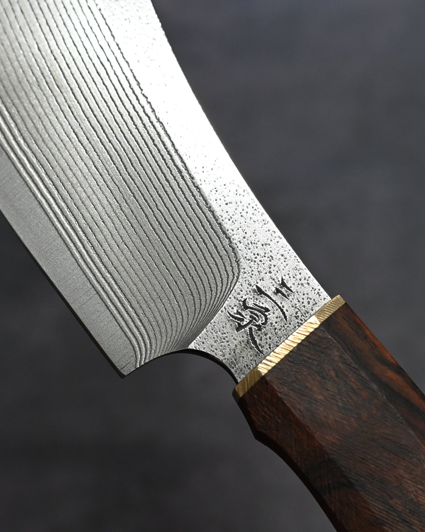Sunizumi Knives “Little Brown” Full Custom Outdoor Bunka Knife Ginsan Damascus (#10)