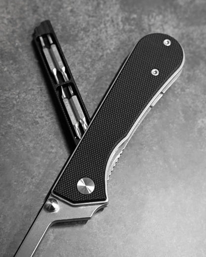 NUKNIVES T33 Multi-Functional Folding Screwdriver – Black G10