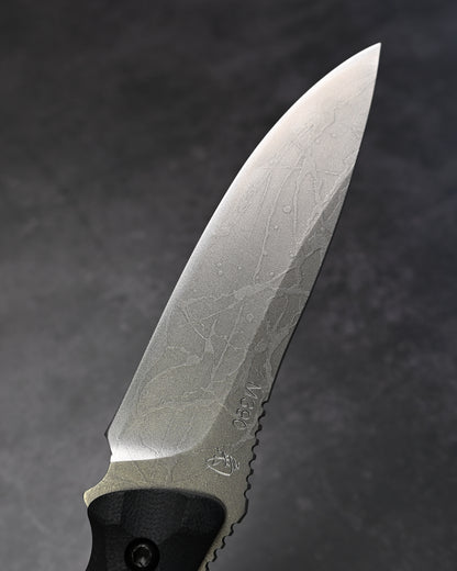 希少 Kiku Knives 松田菊男 若草 フラット カスタムアウトドアナイフ M390ブレード