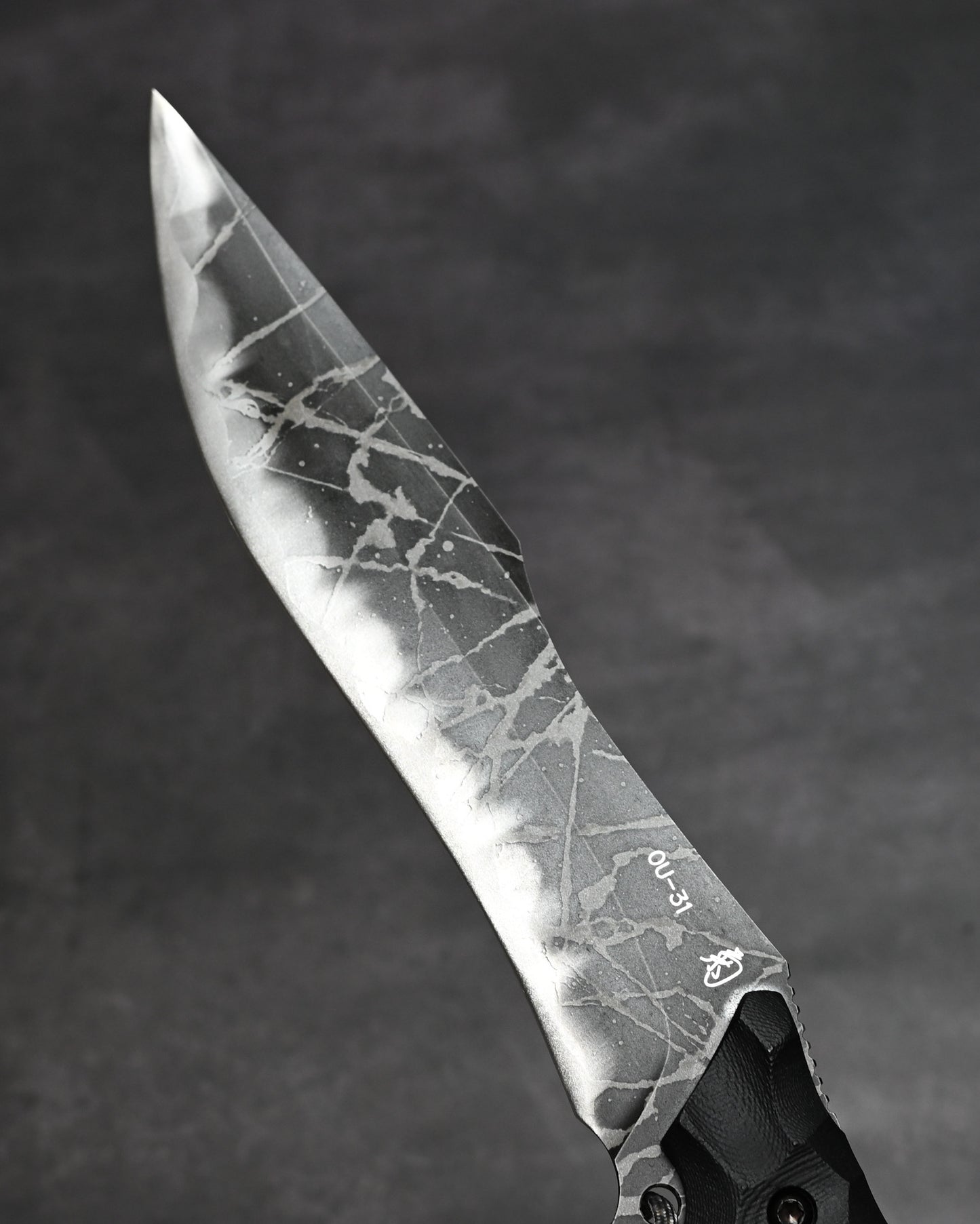 Kikuknives Kiku Matsuda Custom Knife
“Bastard Blade Racing” Outdoor Knife – OU-31 Steel