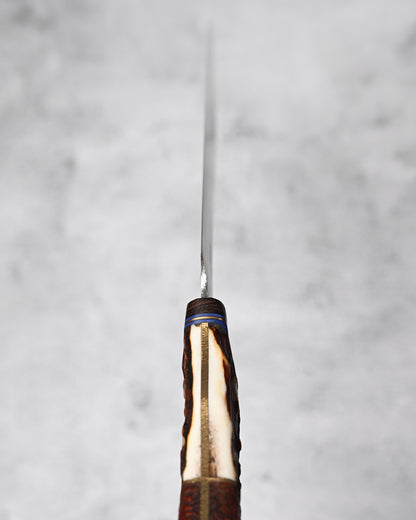 Japan Made Yoshio Sugiyama Handmade VG10 Chef Knife｜Deer Antler & Rosewood Handle