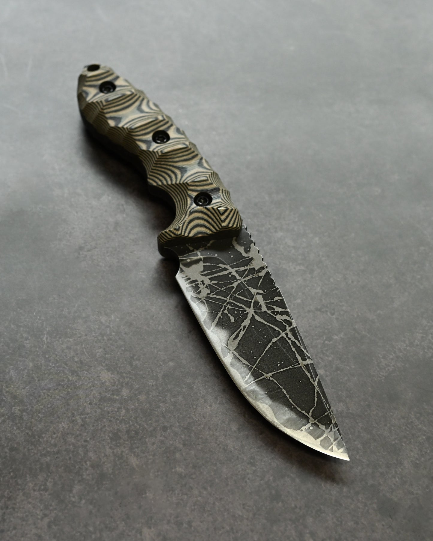 Kikuknives Suwa (諏訪 / スワ) | OU-31 Steel × G-10 Layered Handle | Kiku Matsuda Custom Knife