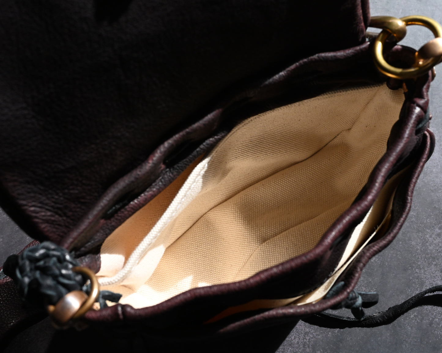 Wtopia CH4 ハンドメイド・カスタムバッグ バーガンディ（ワンオフ・一点物）