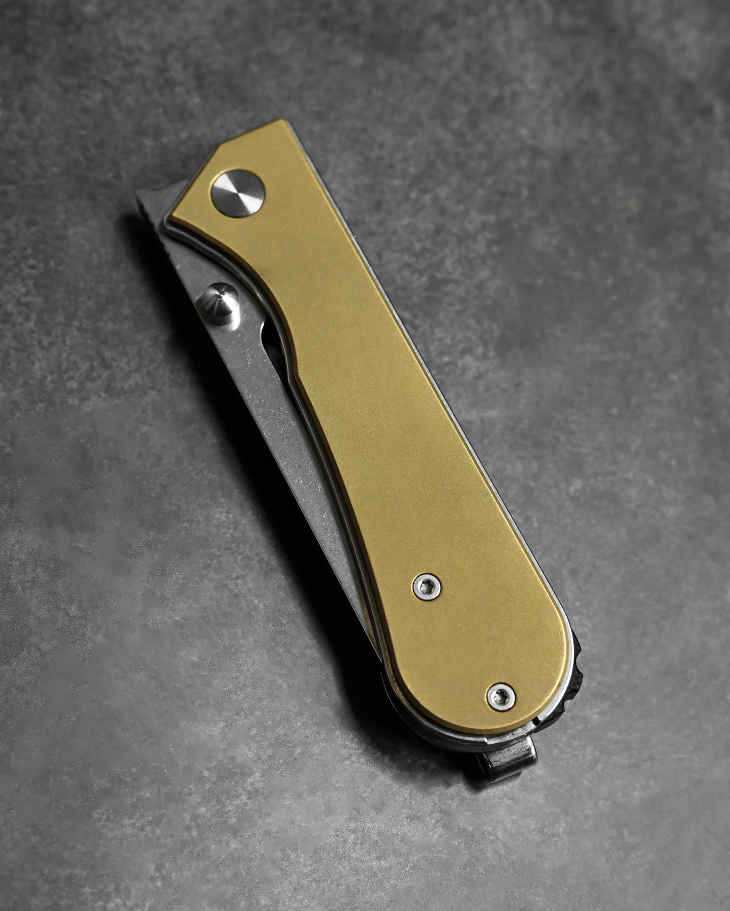 NUKNIVES T33 Multi-Functional Folding Screwdriver – Brass Handle (Includes EDC Pouch)