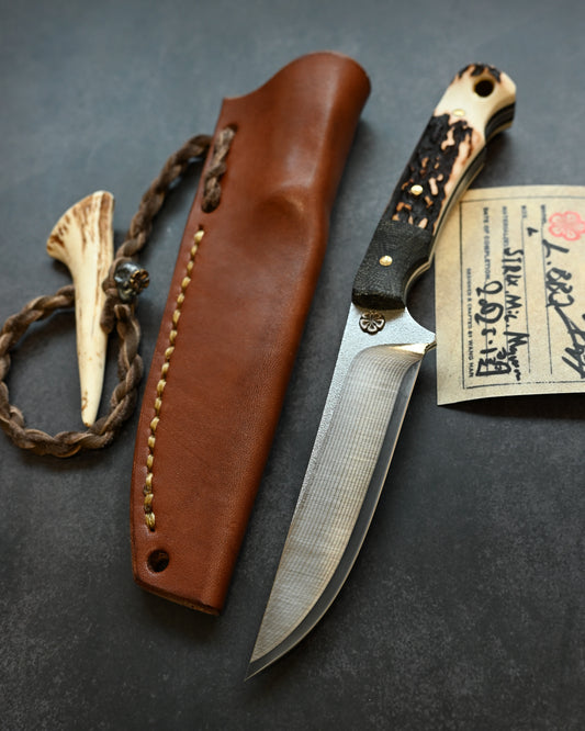 Wtopia L-BBQ Outdoor Knife | STRIX Laminated Steel | Seki Knife Show Exclusive | Handmade in Japan