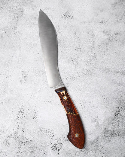 Japan Made Yoshio Sugiyama Handmade VG10 Chef Knife｜Deer Antler & Rosewood Handle