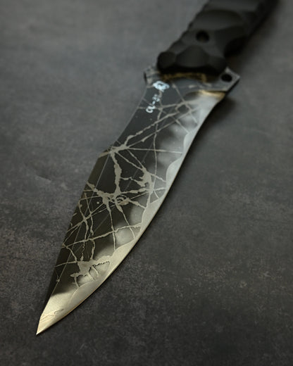 Limited Edition｜Kiku Matsuda “Hien”｜OU-31 Outdoor Fixed Blade｜173mm Blade｜Black G10 Handle｜Handmade in Japan
