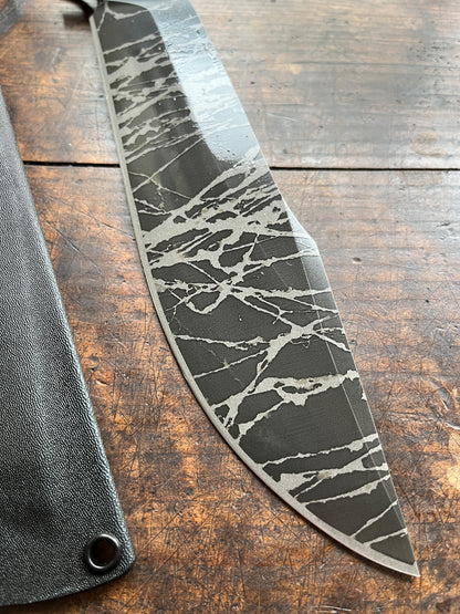 Kiku Knives Shironagasu Kujira Nata – Kikuo Matsuda & Masayuki Matsuda OU-31  San Mai Custom Fixed Blade Knife