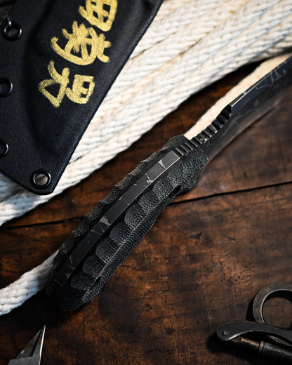 Kiku Knives KONIOH – Limited Edition Exhibition Signed Fixed Blade, OU-31 Steel, Black G-10 Handle